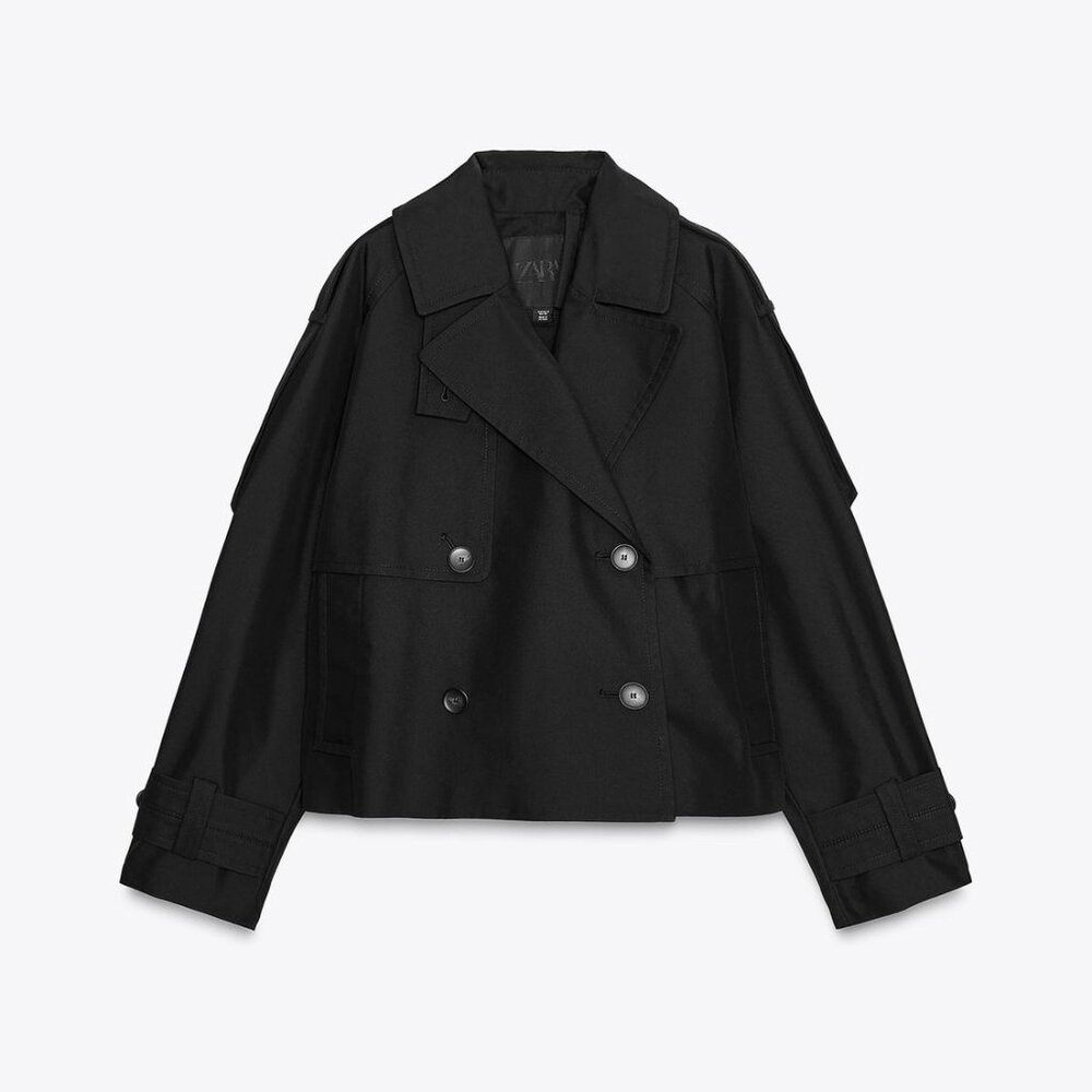 ZARA SHORT TRENCH COAT